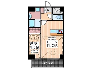 広島県広島市南区比治山町【マンション】の間取り