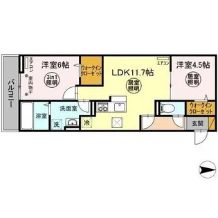 マノア【2階】の間取り