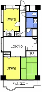 ルプソアール中浦和【5階】の間取り