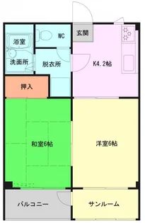 アネックス山内【2階】の間取り