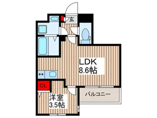 グランシャルム獨協大学前【1階】の間取り