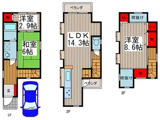 埼玉県川口市上青木4【一戸建】の間取り
