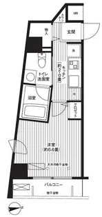 ハラスパジオ下北沢【4階】の間取り