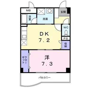 レフィナード【2階】の間取り