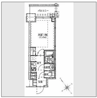 S-RESIDENCE都島【4階】の間取り