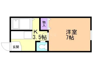 カレッジハウスみかみ【2階】の間取り