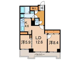 トルナーレ日本橋浜町【42階】の間取り
