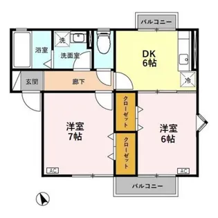 アブシンベル A【2階】の間取り
