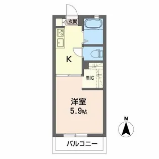 クレールY【1階】の間取り