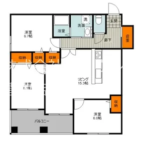 グレイスヴィラ【2階】の間取り