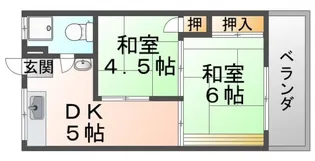 太陽ハイツ【1階】の間取り