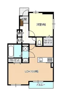 エターナルレジデンスIII【1階】の間取り