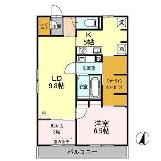 Sky Terrace I【3階】の間取り