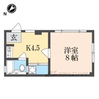 コーポ華【1階】の間取り