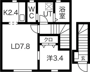 Lagom(ラーゴム)A【2階】の間取り