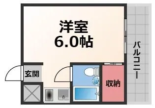 フラットフクハラ【2階】の間取り