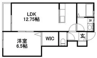 Smart LifeイオンA棟(北棟)【1階】の間取り