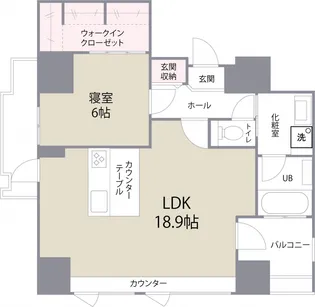 The CROSS-ment【12階】の間取り