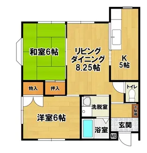 メゾン東光【1階】の間取り