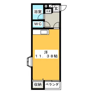 エクセル・ユキ【1階】の間取り
