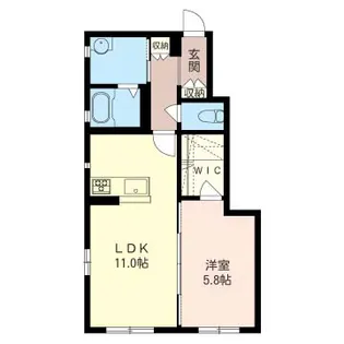 アムール・シャトーA【1階】の間取り