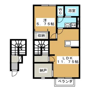 レガードエム【2階】の間取り