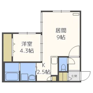 LA・y’s(ラ・ワイズ)【2階】の間取り