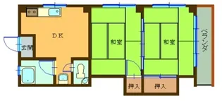 第5幸保マンション【2階】の間取り