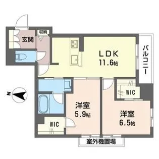 サウス プラウド【2階】の間取り