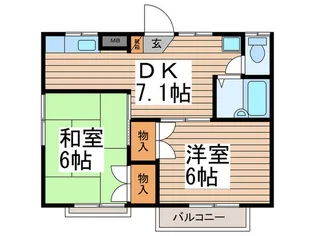 グリ-ンリ-フ II【2階】の間取り