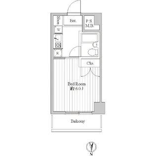 スペーシア池上【5階】の間取り