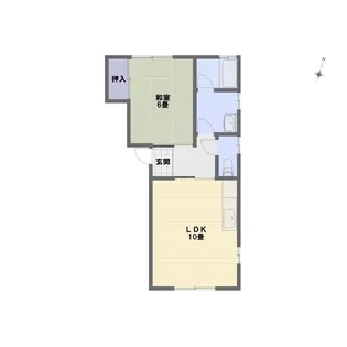 コーポ向日葵【2階】の間取り