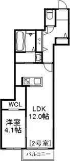BASE NANGOU【1階】の間取り