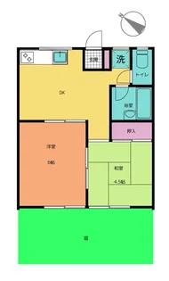 ハイム上野毛【1階】の間取り