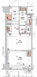 ハーモニーレジデンス神楽坂ヒルズsecond【2階】の間取り