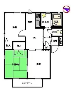 フレグランスピュア E棟【1階】の間取り