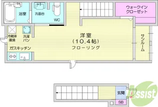 ハーモニー・ヴィラ1【2階】の間取り