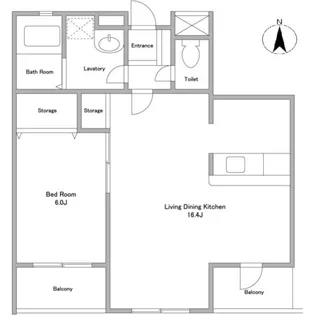 HOF伊達坂【2階】の間取り