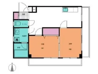 関原ロイヤルハイツII【1階】の間取り