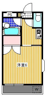 三栄ハイツII【3階】の間取り