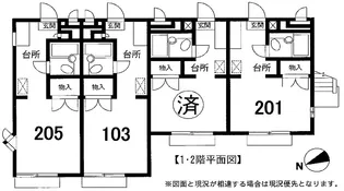 ワイズコーポ常盤台【2階】の間取り
