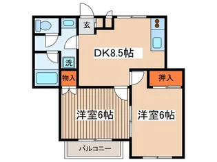 クリオコート西府町2 B【2階】の間取り