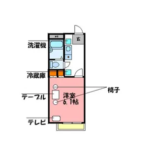 ウェストスター【1階】の間取り
