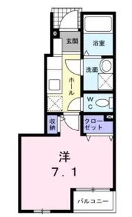 プルーリオン浜田山【1階】の間取り