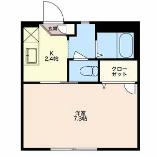 シャルマンさつきA【1階】の間取り