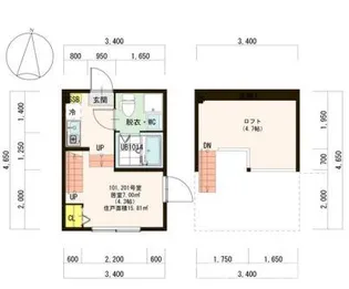 ショコラ モールIII【2階】の間取り