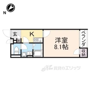 クレイノあさがお【1階】の間取り