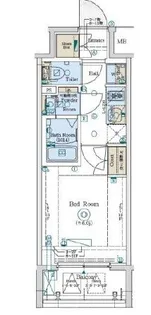 GENOVIA阪東橋IIskygarden【11階】の間取り