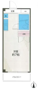 マンション澤田No.1【4階】の間取り