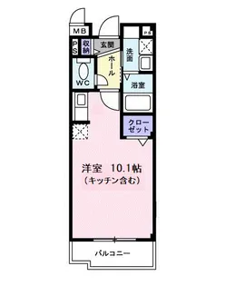 モダン・サニー・レジデンス【2階】の間取り